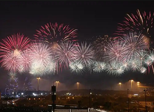 光泽县焰火晚会